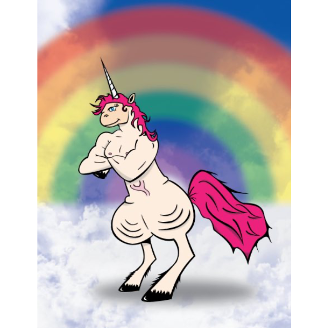 “Swol uní-peen”, a drawing by haxx
