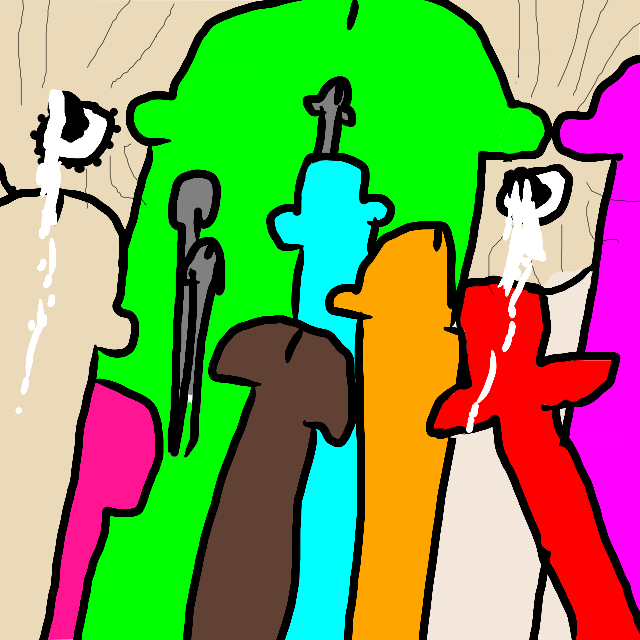 “Dicks love Tits”, a drawing by barnacules