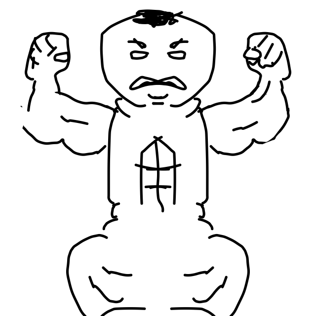 “Buff Bone”, a drawing by haxx