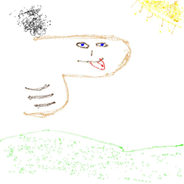 “Happy Happy Joy Joy”, a drawing by gaxxx
